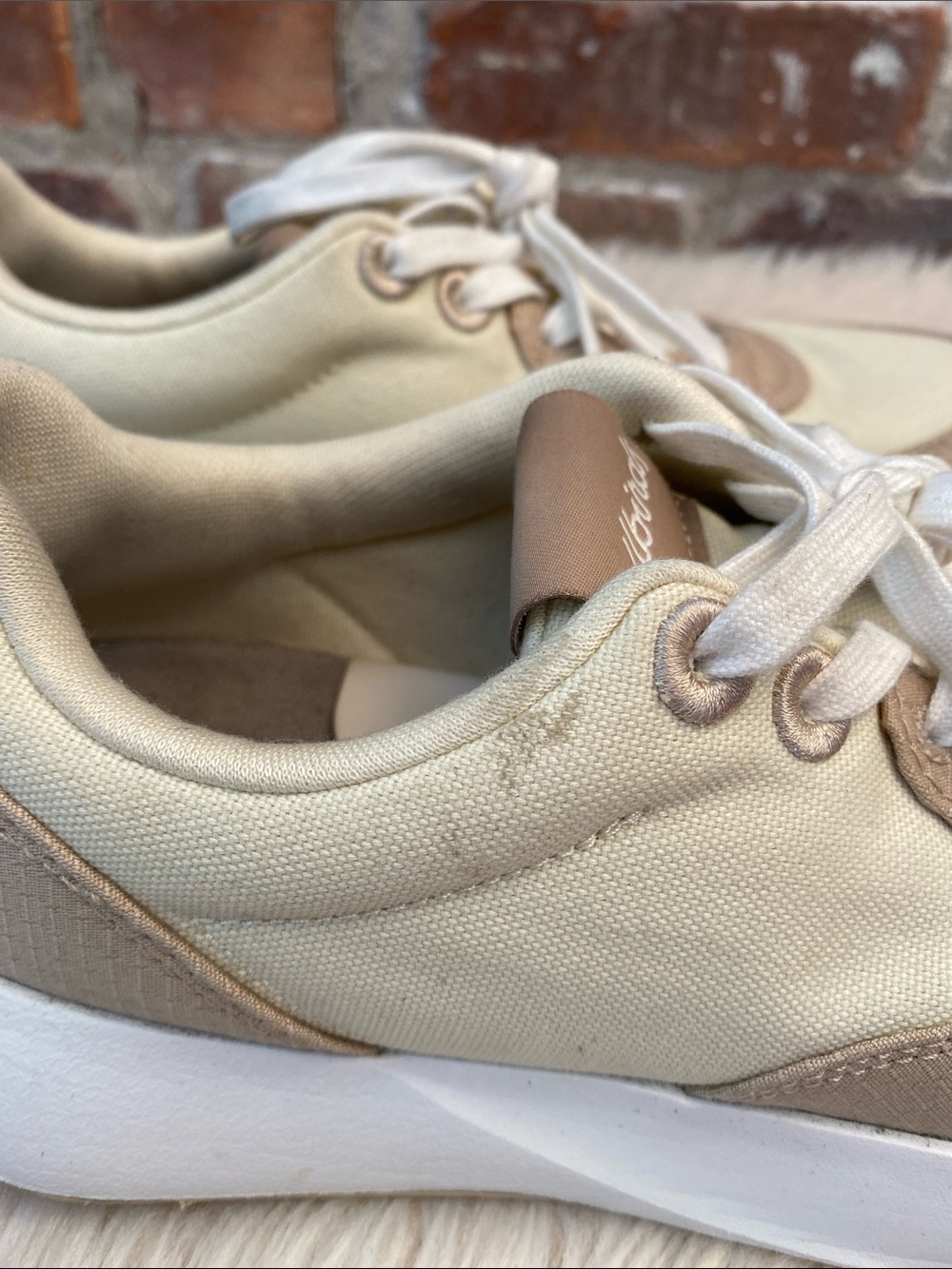Allbirds Courier Stony Cream/Rugged Beige Sneakers, Size 8 - Picture 16 of 16
